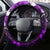 Fiji Masi Steering Wheel Cover Fijian Hibiscus Tapa Purple Version