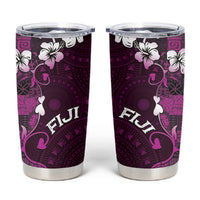 Fiji Masi Tumbler Cup Fijian Hibiscus Tapa Purple Version LT01 Purple - Polynesian Pride