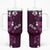 Fiji Masi Tumbler With Handle Fijian Hibiscus Tapa Purple Version