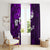 Fiji Masi Window Curtain Fijian Hibiscus Tapa Purple Version LT01 - Polynesian Pride