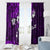 Fiji Masi Window Curtain Fijian Hibiscus Tapa Purple Version LT01 - Polynesian Pride