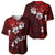 Fiji Masi Baseball Jersey Fijian Hibiscus Tapa Red Version LT01 - Polynesian Pride