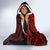 Fiji Masi Hooded Blanket Fijian Hibiscus Tapa Red Version LT01 - Polynesian Pride