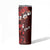 Fiji Masi Skinny Tumbler Fijian Hibiscus Tapa Red Version