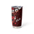 Fiji Masi Tumbler Cup Fijian Hibiscus Tapa Red Version