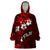 Fiji Masi Wearable Blanket Hoodie Fijian Hibiscus Tapa Red Version LT01 One Size Red - Polynesian Pride