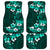 Fiji Masi Car Mats Fijian Hibiscus Tapa Turquoise Version LT01 Turquoise - Polynesian Pride