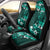 Fiji Masi Car Seat Cover Fijian Hibiscus Tapa Turquoise Version LT01 - Polynesian Pride