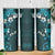 Fiji Masi Skinny Tumbler Fijian Hibiscus Tapa Turquoise Version