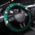 Fiji Masi Steering Wheel Cover Fijian Hibiscus Tapa Turquoise Version