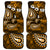 Fiji Masi Paisley With Hibiscus Tapa Car Mats Gold Version LT01 Gold - Polynesian Pride