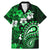 Fiji Masi Paisley With Hibiscus Tapa Family Matching Mermaid Dress and Hawaiian Shirt Green Version LT01 Dad's Shirt - Short Sleeve Green - Polynesian Pride