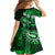 Fiji Masi Paisley With Hibiscus Tapa Family Matching Puletasi Dress and Hawaiian Shirt Green Version LT01 - Polynesian Pride