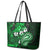 Fiji Masi Paisley With Hibiscus Tapa Leather Tote Bag Green Version LT01 - Polynesian Pride