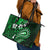 Fiji Masi Paisley With Hibiscus Tapa Leather Tote Bag Green Version LT01 - Polynesian Pride