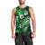 Fiji Masi Paisley With Hibiscus Tapa Men Tank Top Green Version LT01 - Polynesian Pride