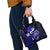 Fiji Masi Paisley With Hibiscus Tapa Shoulder Handbag Navy Blue Version LT01 - Polynesian Pride