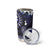 Fiji Masi Paisley With Hibiscus Tapa Tumbler Cup Navy Blue Version