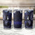 Fiji Masi Paisley With Hibiscus Tapa Tumbler Cup Navy Blue Version