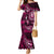 Fiji Masi Paisley With Hibiscus Tapa Mermaid Dress Pink Version LT01 Women Pink - Polynesian Pride