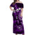 Fiji Masi Paisley Off Shoulder Maxi Dress Fijian Hibiscus Tapa Purple Version LT01 Women Purple - Polynesian Pride