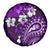 Fiji Masi Paisley Spare Tire Cover Fijian Hibiscus Tapa Purple Version LT01 - Polynesian Pride