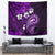 Fiji Masi Paisley Tapestry Fijian Hibiscus Tapa Purple Version LT01 - Polynesian Pride