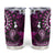 Fiji Masi Paisley Tumbler Cup Fijian Hibiscus Tapa Purple Version