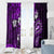 Fiji Masi Paisley Window Curtain Fijian Hibiscus Tapa Purple Version LT01 - Polynesian Pride