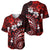 Fiji Masi Paisley Baseball Jersey Fijian Hibiscus Tapa Red Version LT01 - Polynesian Pride