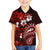 Fiji Masi Paisley Family Matching Off Shoulder Short Dress and Hawaiian Shirt Fijian Hibiscus Tapa Red Version LT01 Son's Shirt Red - Polynesian Pride