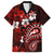 Fiji Masi Paisley Hawaiian Shirt Fijian Hibiscus Tapa Red Version LT01 Red - Polynesian Pride