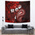 Fiji Masi Paisley Tapestry Fijian Hibiscus Tapa Red Version LT01 - Polynesian Pride