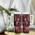 Fiji Masi Paisley Tumbler With Handle Fijian Hibiscus Tapa Red Version