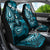 Fiji Masi Paisley Car Seat Cover Fijian Hibiscus Tapa Sky Blue Version LT01 - Polynesian Pride