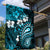 Fiji Masi Paisley Garden Flag Fijian Hibiscus Tapa Sky Blue Version LT01 - Polynesian Pride