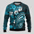 Fiji Masi Paisley Ugly Christmas Sweater Fijian Hibiscus Tapa Sky Blue Version LT01 - Polynesian Pride