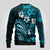 Fiji Masi Paisley Ugly Christmas Sweater Fijian Hibiscus Tapa Sky Blue Version LT01 - Polynesian Pride