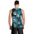 Fiji Masi Paisley Men Tank Top Fijian Hibiscus Tapa Sky Blue Version LT01 - Polynesian Pride