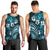 Fiji Masi Paisley Men Tank Top Fijian Hibiscus Tapa Sky Blue Version LT01 - Polynesian Pride