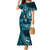 Fiji Masi Paisley Mermaid Dress Fijian Hibiscus Tapa Sky Blue Version LT01 Women Blue - Polynesian Pride