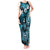 Fiji Masi Paisley Tank Maxi Dress Fijian Hibiscus Tapa Sky Blue Version LT01 Women Blue - Polynesian Pride