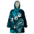 Fiji Masi Paisley Wearable Blanket Hoodie Fijian Hibiscus Tapa Sky Blue Version LT01 One Size Blue - Polynesian Pride