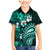 Fiji Masi Paisley Family Matching Mermaid Dress and Hawaiian Shirt Fijian Hibiscus Tapa Turquoise Version LT01 Son's Shirt Turquoise - Polynesian Pride