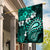 Fiji Masi Paisley Garden Flag Fijian Hibiscus Tapa Turquoise Version LT01 House Flag Turquoise - Polynesian Pride