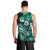 Fiji Masi Paisley Men Tank Top Fijian Hibiscus Tapa Turquoise Version LT01 - Polynesian Pride