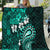 Fiji Masi Paisley Quilt Fijian Hibiscus Tapa Turquoise Version LT01 Turquoise - Polynesian Pride