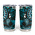 Fiji Masi Paisley Tumbler Cup Fijian Hibiscus Tapa Turquoise Version