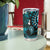 Fiji Masi Paisley Tumbler Cup Fijian Hibiscus Tapa Turquoise Version