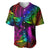 LGBT History Month Baseball Jersey Polynesian Hammerhead Shark LT01 Rainbow - Polynesian Pride